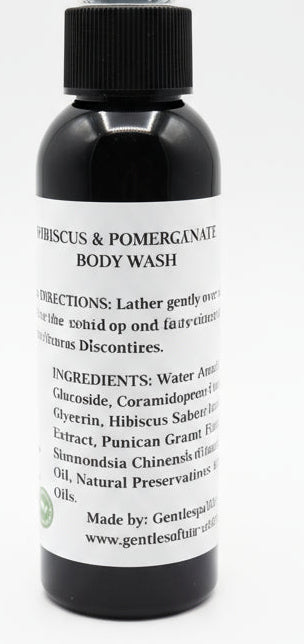 Pomegranate & Hibiscus Body Wash – Hydrating, Natural, Glow-Boosting Cleanser
