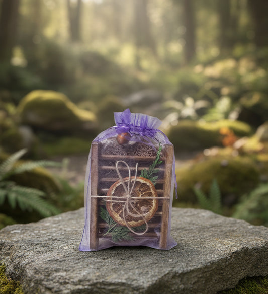 Soap Saver Package – Wooden Soap Dish, Exfoliating Soap Saver Bag & Self-Draining Soap Pad